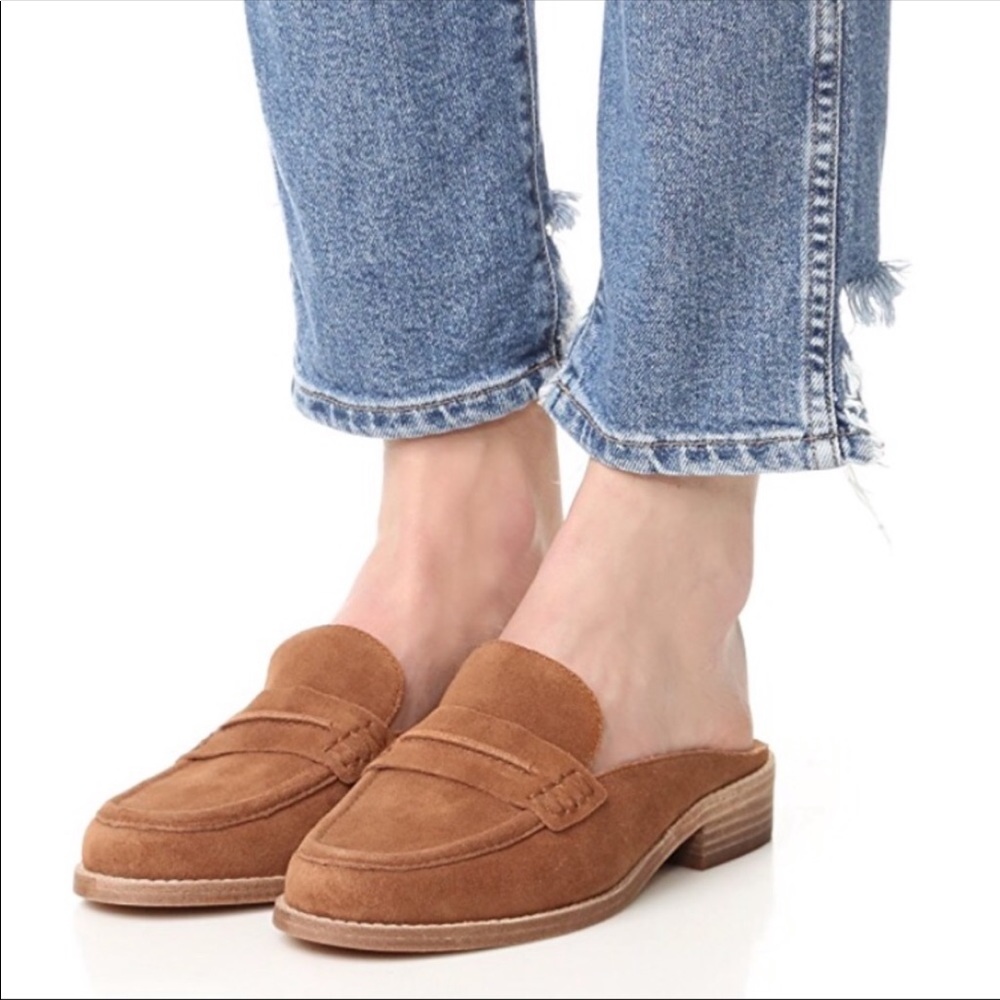Madewell Elinor Suede Loafer Mule